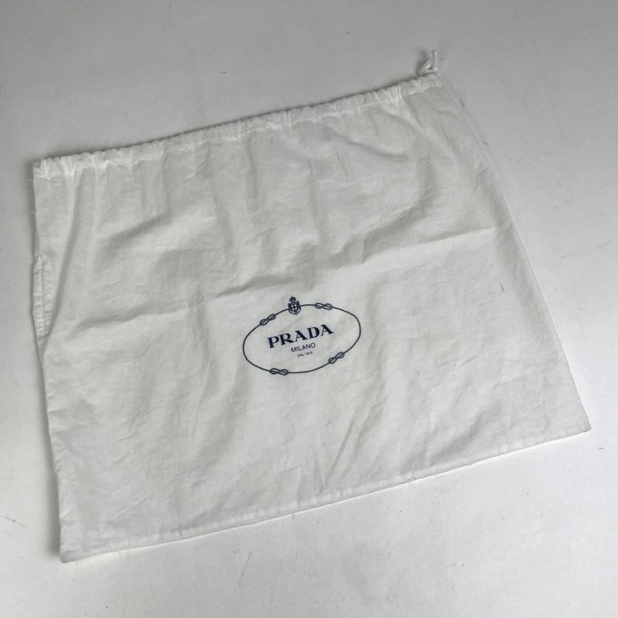 PRADA Canapa 2-Way Tote Shoulder Bag Canvas Beige with Shoulder Strap #BS1749 thumbnail 10