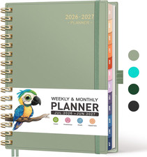 Academic Planner 2026-2027, Weekly and Monthly, A5 5.7" X 8.3"  July 2026 - J