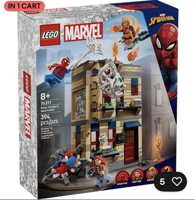 LEGO  Marvel Spider-Man 76317 Peter Parker Apartment 4 Minifigs. Ships Quick!