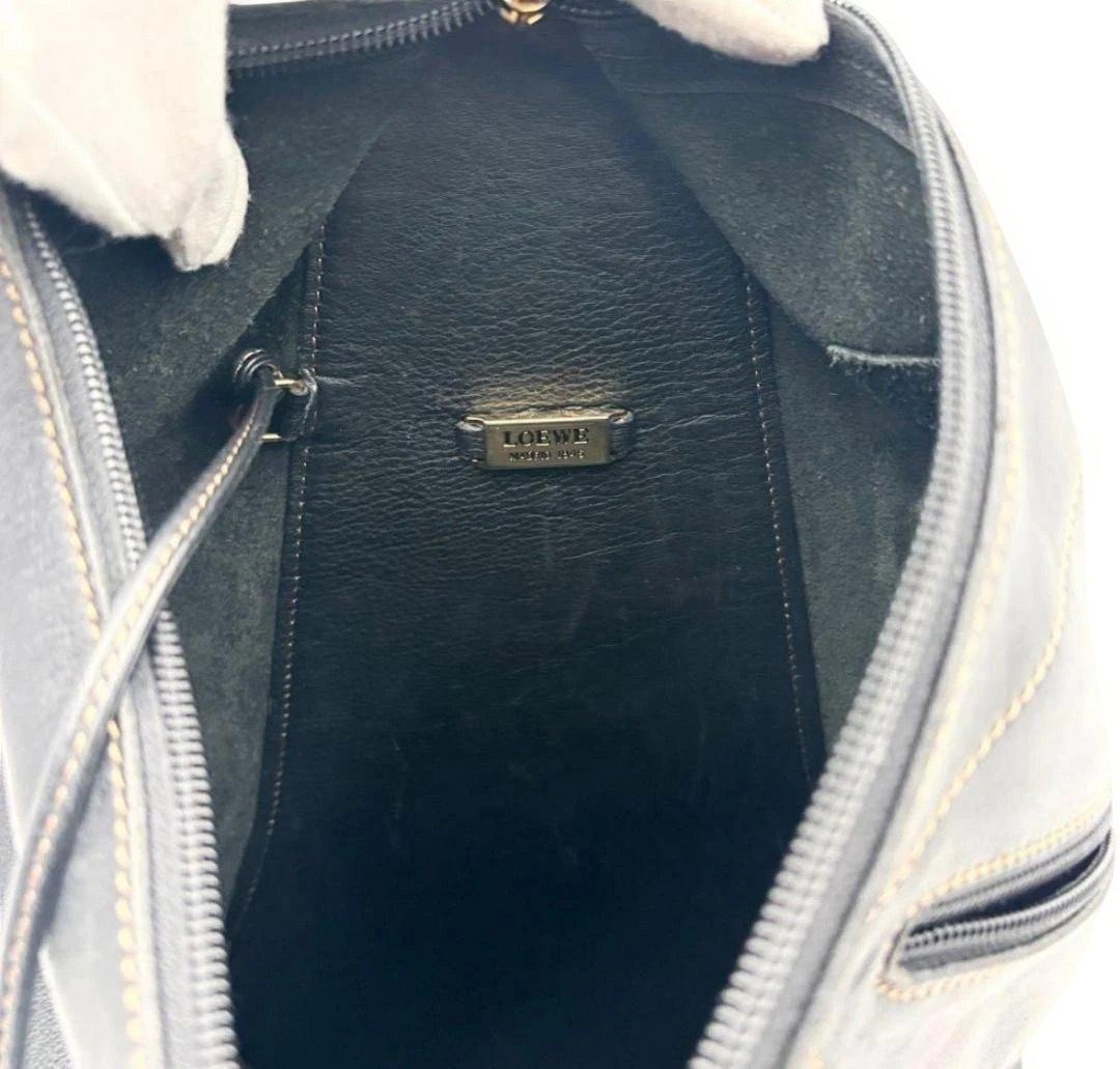 LOEWE Women Bag Anton Backpack Black With Pouch Limited  display picture 1