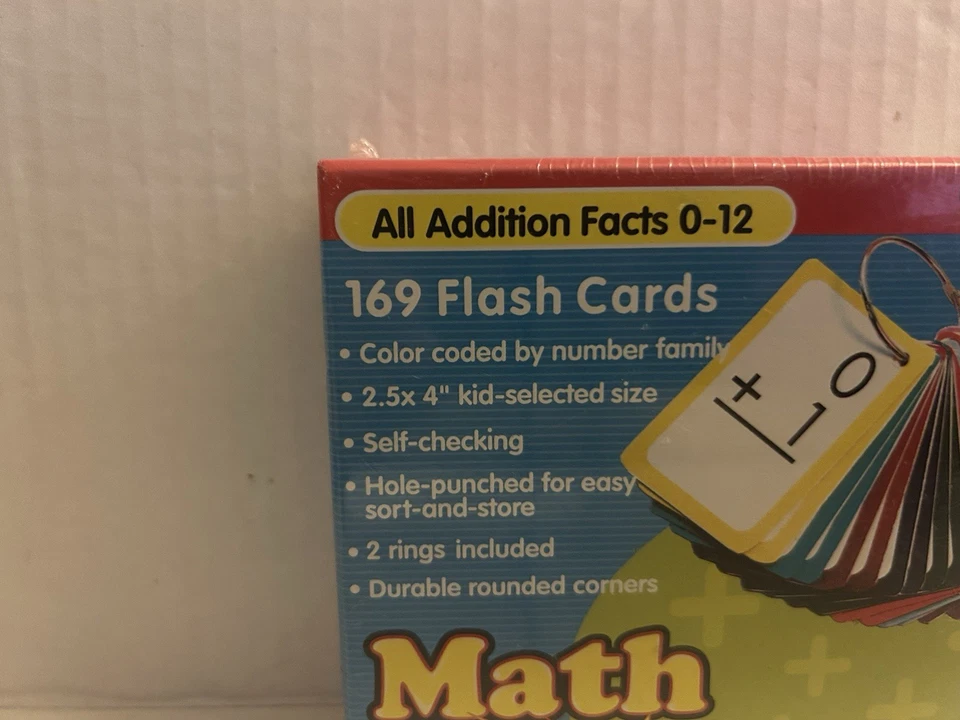 EDUPRESS 169 Flash Cards Math in a Flash Addition + Subtraction - Image 3 of 4