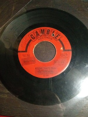 THE INTRUDERS- BABY I'M LONELY- 1967 SOUL 7'' SINGLE 45 RPM, GAMBLE G-209 (VG)