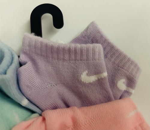 New Nike No-Show Socks 6 Pairs Lightweight 5-7 XS Shoe Size 10C-3Y - Picture 3 of 24