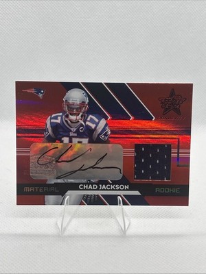 2006 Leaf Rookies And Stars Chad Jackson Patch And Autograph Numbered 10/25