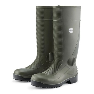 Shoes For Crews BASTION Gummistiefel grün rutschfest S4 Stahlkappe