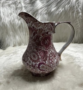 Antique Reflection by J. Godinger Pink Paisley Water Pitcher