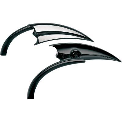 ARLEN NESS BLACK MICRO SCOOP MIRRORS HARLEY SPORTSTER XL IRON LOW HUGGER 1200 - Picture 1 of 1