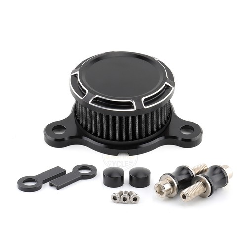 Beveled Mini Air Cleaner Intake Filter For Harley Sportster XL883 1200 1991-2023 - Picture 10 of 11