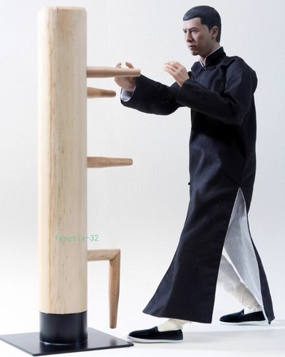 Chinesisches Kung Fu 1/6 Ip Man Wing Chun Stun Holz 28 cm Ornamente Geschenk Dekorationen - Bild 3 von 7