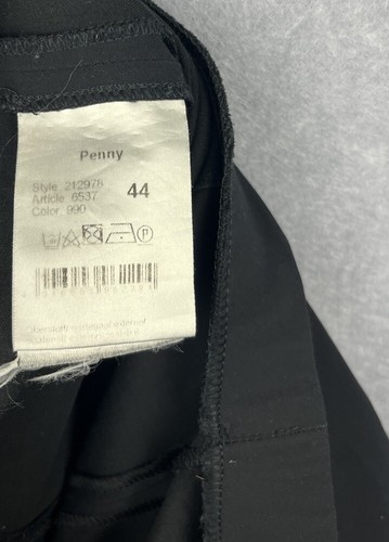 Raffaello Rossi Pants Trousers Black Polyamide Cotton Elastane Size 44 Pull On - Picture 8 of 9