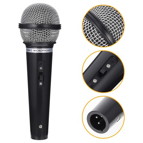 Fake Prop Microphone Plastic Speech Practice Stage Mic Toy Pretend Play Toy - Picture 4 of 12