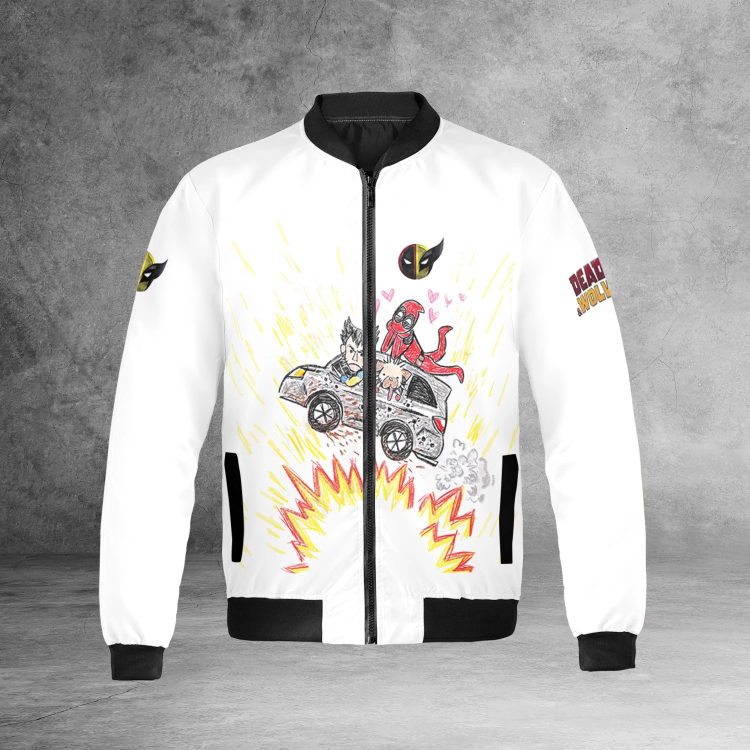 Deadpool And Wolverine Fighting Let's F*cking Go Deadpool 3 Fans Gift Jacket