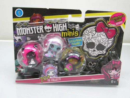 Monster High Minis Series 1 CATTY NOIR Abbey CLAWDEEN 3 Pack