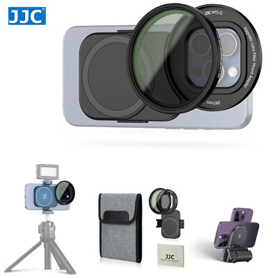 2in1 Magnetic Phone Grip Lens Filter Adapter fr iPhone 17 16 15 14 Pro Max Plus