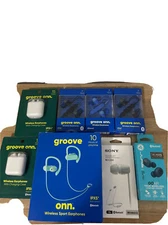 new electronic lot From All Three Brands Groove Onn, Sony And Jlabs