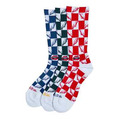 Chrome Hearts Matty Boy 99 Eyes Socks Blue White Red (3 Pack Chrome Hearts Matty Boy 99 Eyes Socks Blue White Red (3 Pack