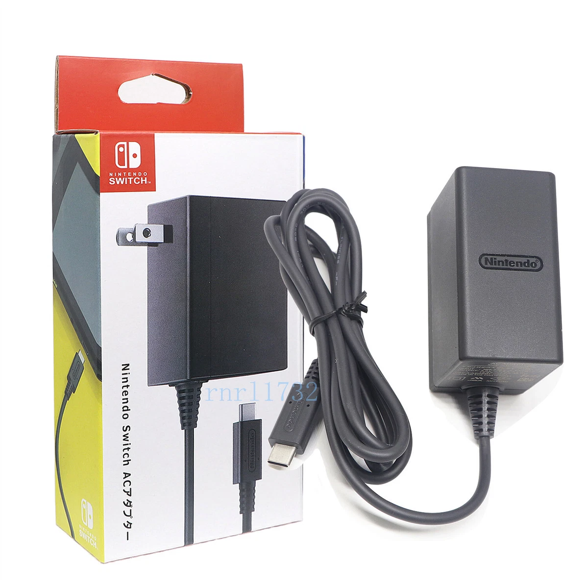 Black Original Portable AC Power Adapter Charger With Cable For Nintendo  Switch