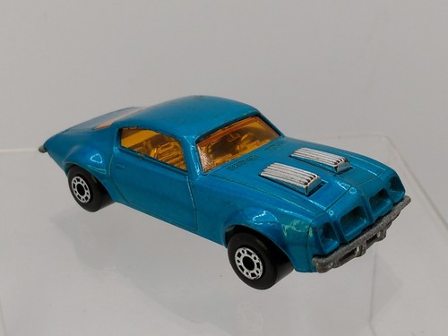 Vtg. 1975 Matchbox/Lesney 4f; Pontiac Firebird; Metallic Light Blue, Yellow... - Picture 7 of 10