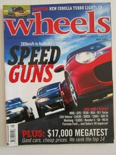 Wheels Car Magazine MAY 2001 - SPEED GUNS 285 km/h IN AUSTRALIA'S QUICKEST