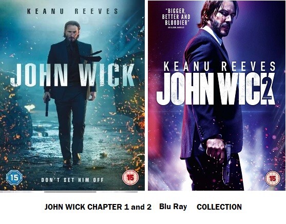 JOHN WICK CHAPTER AND Blu Ray MOVIE FILM One Two First Second New  UK R2