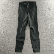 White House Black Market Womens Pants Green 8 Runway Legging Faux Leather