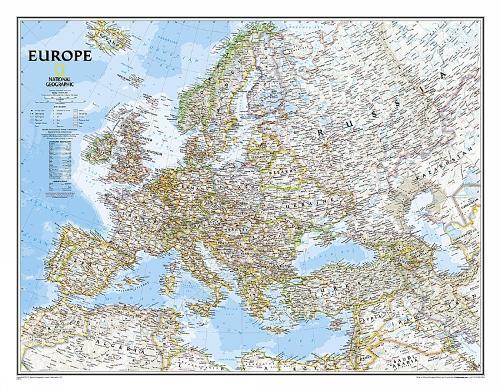 National Geographic Maps Europe Classic, Tubed (Map)