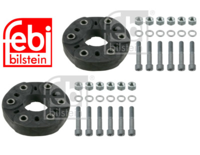 Driveshaft Flex Joint Disc Kit Front & Rear 2pc OEM Febi for Mercedes Base Sport