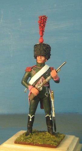 Kit de figuras Cazadores de la Guardia Imperial sin montar, metal blanco 60 mm 1/30 - Imagen 19 de 33