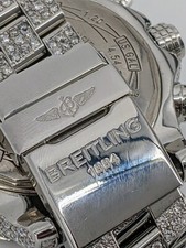 Breitling Super Avenger Mother of Pearl Dial Diamond Watch A13370, 14cttw Approx 8