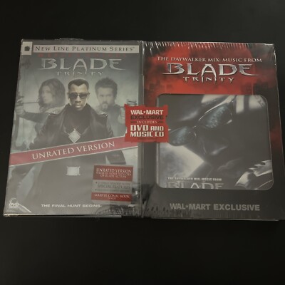 Blade Trinity DVD 2 Disc Unrated New And Sealed Wesley Snipes With Bonus CD