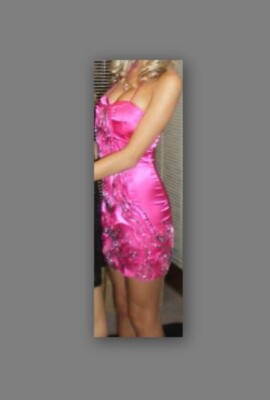 New with tags $450 gasp 'EMANUELLA' PINK womens dress size M