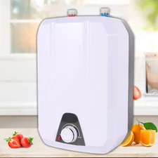 Electric Tankless Water Heater 1.5KW Mini Tank Point-Of-Use Instant Hot for RVs