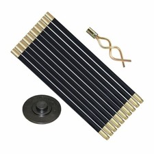 12 Piece 9m Drain Rods Plumbing Rod Set Cleaning Drainage Worm Screw Plunger