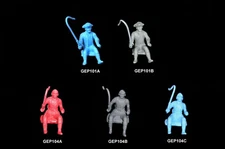 Rev War Frontier wagon drivers Conestoga Wagon Marx playsets  toy soldiers 54mm