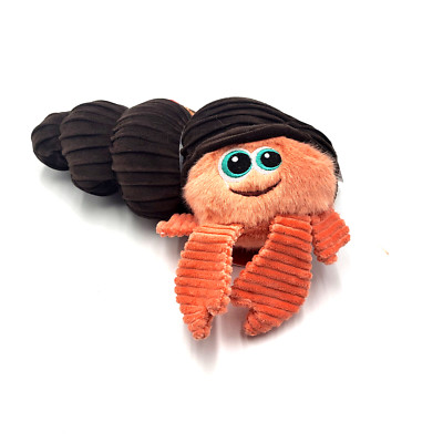KONG CuteSeas Rufflez Hermit Crab Super Squeaky Soft Toss & Shake Dog Toy 9x7''