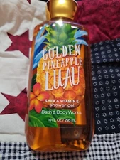 BATH & BODY WORKS GOLDEN PINEAPPLE LUAU SHOWER GEL SHEA & VITAMIN E 10oz NEW