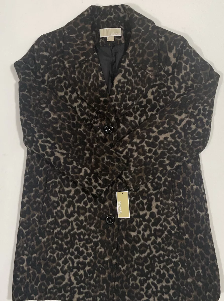 Michael kors animal cheap print coat