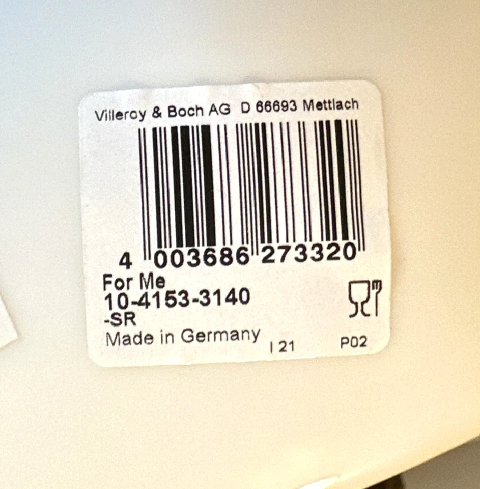 VILLEROY & BOCH FOR ME ROUND WHITE PORCELAIN 15" VEGETABLE BOWL LARGE NEW - Image 3 of 4