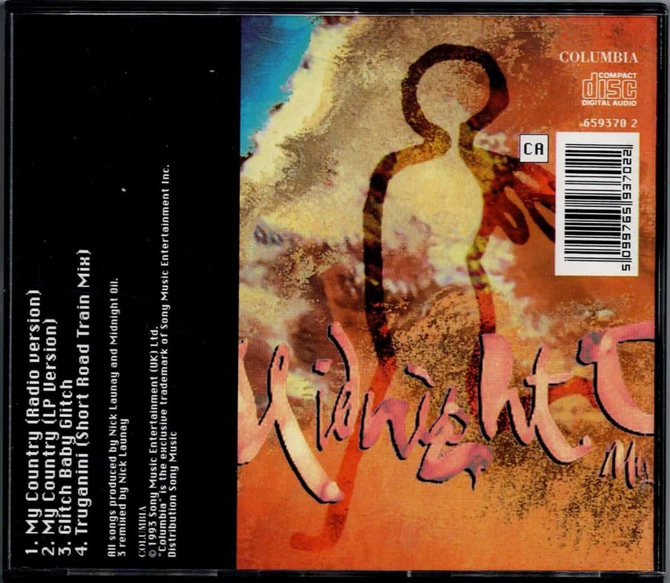 MIDNIGHT OIL - 5" CD - My Country (Radio / LP) + Truganini. CD Part 1 Foto 3 de 3