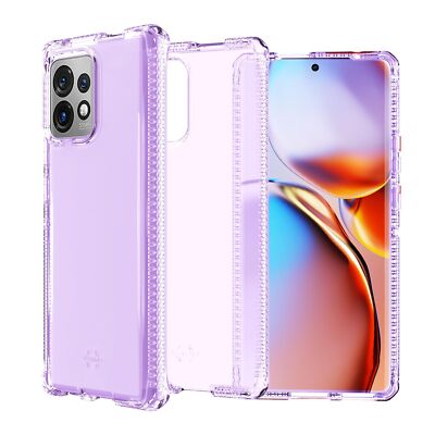 ITSKINS Spectrum R Clear Case - Moto Edge+ (2023), Slim Hybrid - Light Purple