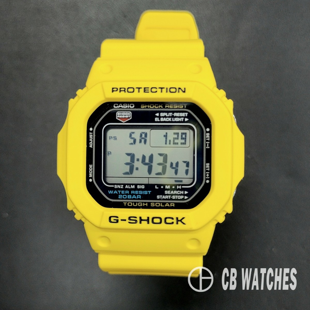 Rare Casio G-Shock Solar G-5600A-9 Men's Watch Digital Men's Rare Casio G-Shock Solar G-5600A-9 Men's Watch Digital Men's