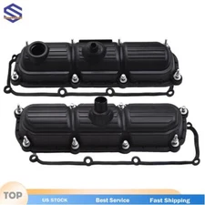Left & Right Valve Cover for 2004-07 Dodge Caravan 3.3L 07-11 Jeep Wrangler 3.8L