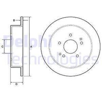 2X Delphi BG4940C Bremsscheibe FüR Ssangyong