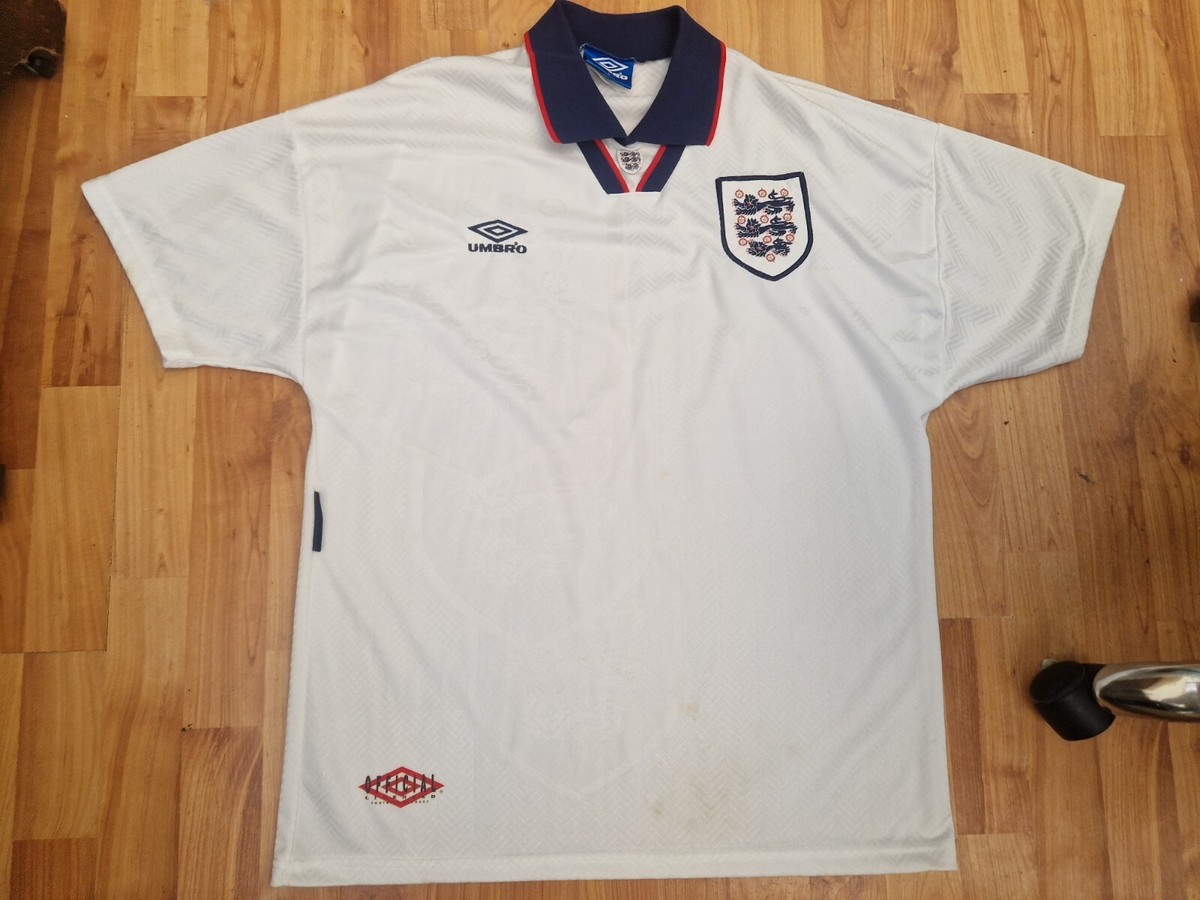 VINTAGE ENGLAND NATIONAL TEAM 1993-1995 UMBRO HOME FOOTBALL VINTAGE ENGLAND NATIONAL TEAM 1993-1995 UMBRO HOME FOOTBALL