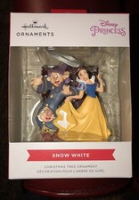 New Hallmark Disney Princess SNOW WHITE Christmas Tree Ornament Dopey Dwarfs