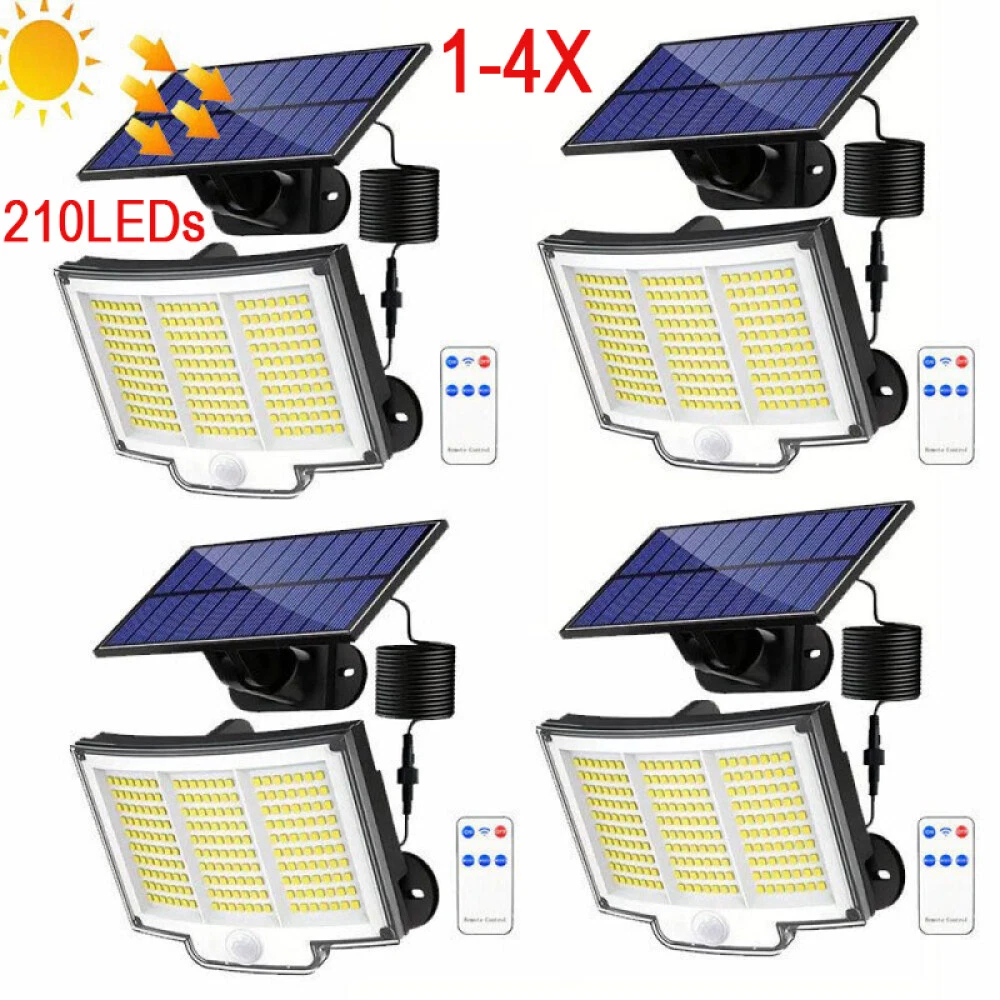 20X 100 LED Solarleuchte Solarlampe Bewegungsmelder Außen Fluter Sensor Strahler EUR 9,79 - DE