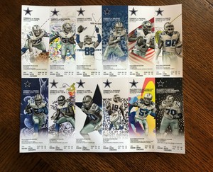 2019 NFL DALLAS COWBOYS FOOTBALL FULL UNUSED TICKET SHEET &hellip;