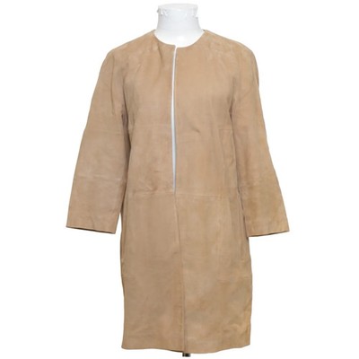 Zapa, Ledermantel, Damen, Größe: 40, IMAN30 I740 C.16, Beige #4a5