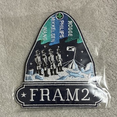 FRAM2 Space Mission Embroidered Patch - Rogge Phillips Mikkelsen Menon