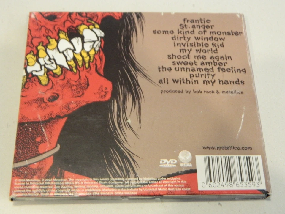 Metallica St Anger CD/DVD [Vertigo – 9865359] {digipak} - Image 2 of 2